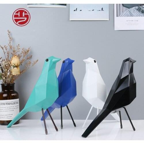 Resin Crafts Home Furnishings Geometric Eames Bird Peace Dove Ins Modern Minimalist Bird Decorative Furnishings