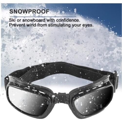 Adjustable Elastic Band Folding Motorcycle Glasses Wind Folding Motorcycle Glasses Windproof Ski Goggles Off Road Racing Eyewear