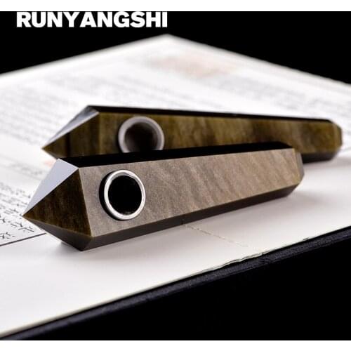 Runyangshi Crystal Smoking Pipe Strainer Quartz Stone Healing Wand 1 Pc Smoke Pipe High Quality YJ22
