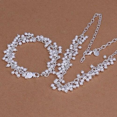 S104 Wholesale, free shipping jewelry set, fashion jewelry set Purple Two-Piece Jewelry Set