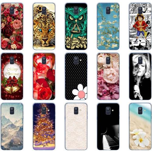 Silicone case For Samsung Galaxy A6 2018 case for samsung A6 plus 2018 A605 A605F Dual SIM SM A600 A600F case protective coque