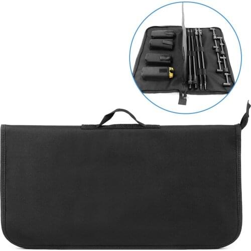 Fishing Tool Storage Bag Fishing Buzz Bar Organizer Fishing Bait Alarm Pouch Fisihing Bank Stick Bag Pesca