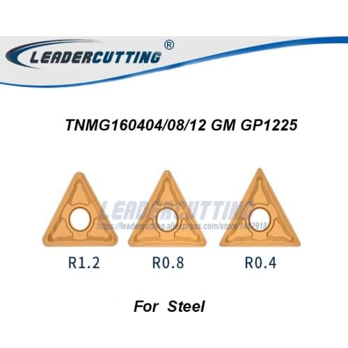TNMG160404-GM TNMG160408-GM QM R-SV GP1225*10pcs Carbide Turning Inserts for Lathe Holder MTJNR/MTQNR,Turning Inserts for Steel