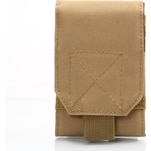 Outdoor Tactical Mobile Phone Holder Molle Cellphone Pouch Waterproof Camo Military EDC Sport Running Hunting Hiking Waist Bag