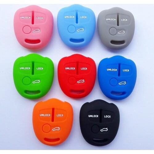 For Mitsubishi ASX EX Galant Outlander Lancer Pajero Key Skin Protect Pouch Cap 3 Button FOB Car Styling Silicon Case