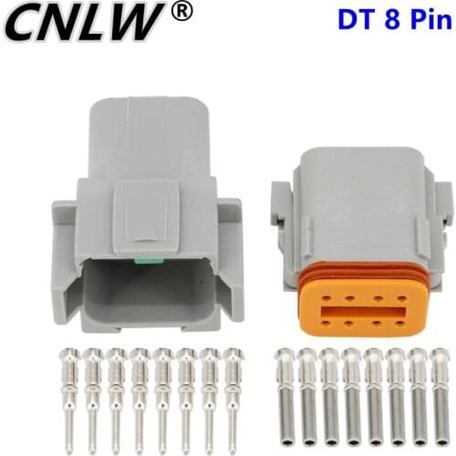 10 Sets DJ3081Y-1.6-11/21 DT Connectors 8 Pin DT04-8P/DT06-8S Automobile waterproof wire electrical connector plug 22-16AWG