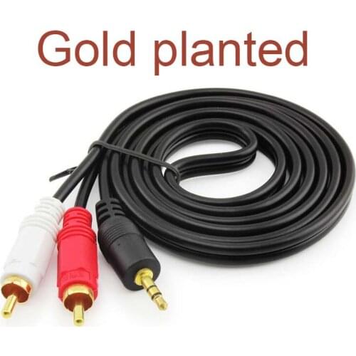 10pcs 3.5mm Headphone Jack PLUG to 2RCA Phono Male Stereo Audio Cable Adaptor