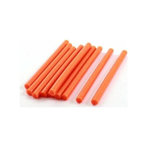 10Pcs 7mm x 100mm Orange Glitter Glue Adhesive Sticks for Electric Hot Melt Gun