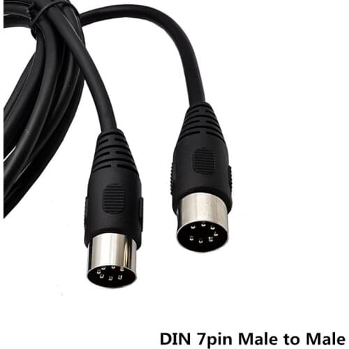 7 Pin Din Midi Cable 7PIN DIN Male to Male Controller Interface Cable 1M 1.5M 3M