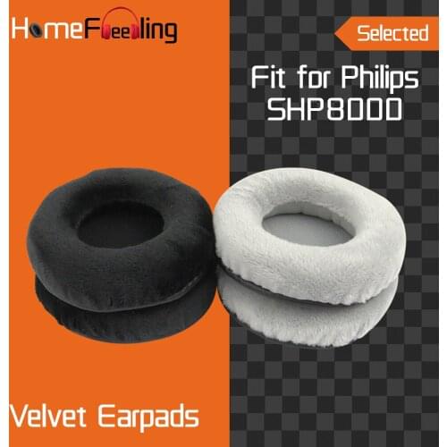 Homefeeling Earpads for Philips SHP8000 Headphones Earpad Cushions Covers Velvet Ear Pad Replacement