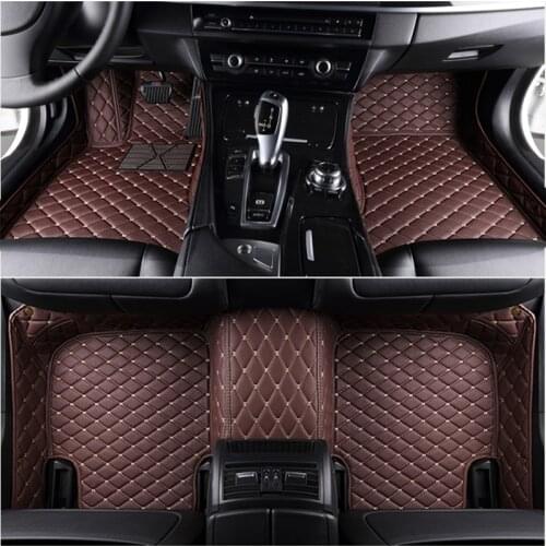 Custom 5 Seat car floor mats for audi a1 a2 a3 sportback a4 a5 sportback a6 a6l a7 a8 car mats