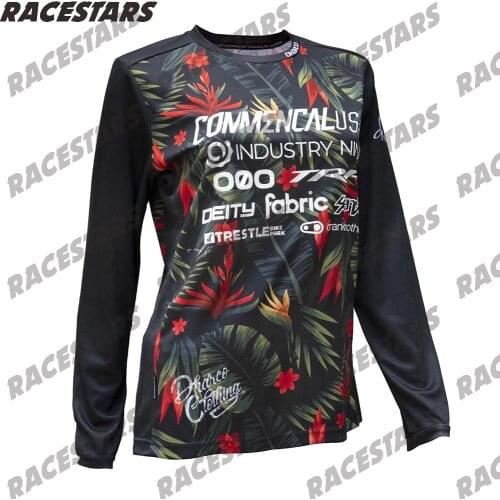 Downhill Mountain Cycling Shirts 2020 Long Sleeve Women MTB Jersey Quick Dry Sport Enduro Motocross Jersey BMX Bicycle Jersey