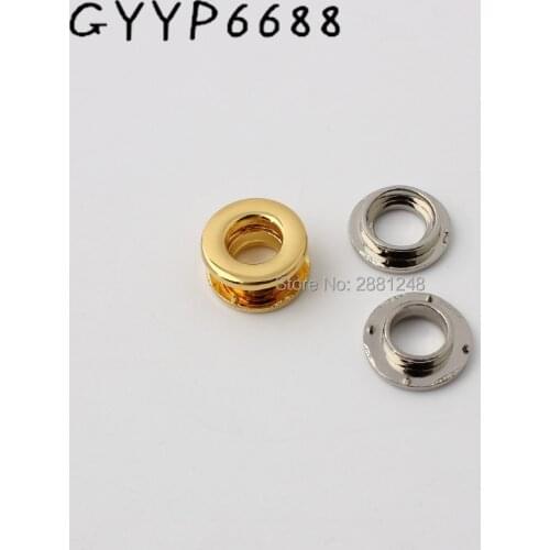 K gold 8mm 11mm 14mm push grommet claws for leather bags purse DIY hardware accessories round press eyelets