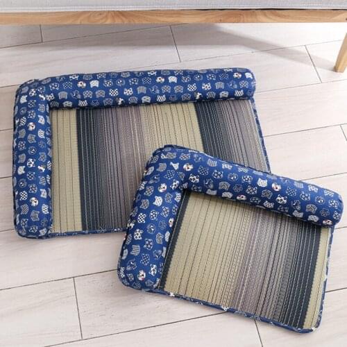 Summer Cat Bed House Kennel Dog Bed Cushion Sofa Rattan Mat Dog House Cat Rug Pet Beds for Dogs Cat House Cat Bed Cama Gatos