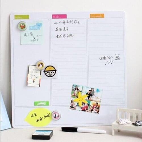 Mini Dry Erase Board Whiteboard Weekly Planner To Do List Writing Board Fridge Month Planner Refrigerator Magnetic Message Board