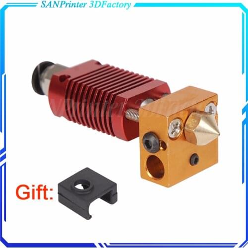 MK8 Assembled Extruder Hot End kit for Ender 3 CR10 printer 1.75mm 0.4mm Nozzle aluminum heating block 3d printer accessories