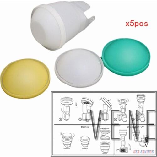 Venes 5pcs /lot Multi-function Bowl Shape Flash Softbox Diffuser