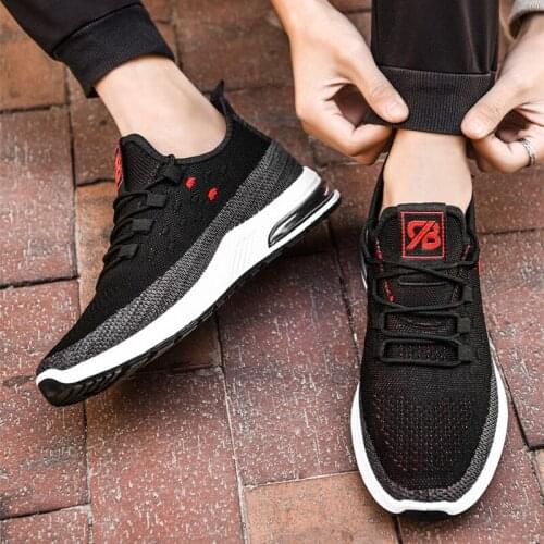 New Breathable Running Shoes for Men Outdoor Air Mesh Sport Shoes Trendy Sneakers Designer Casual Black Walking Shoes Tenis