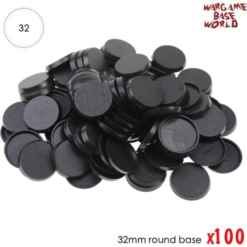 32mm Plastic bases table games 100pcs model bases 32mm round bases