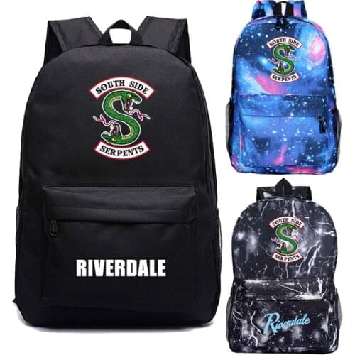 Riverdale Backpacks South Side Serpents Mochila men women Travel Laptop Bag teens knapsack Students Bags Boys Girls back pack
