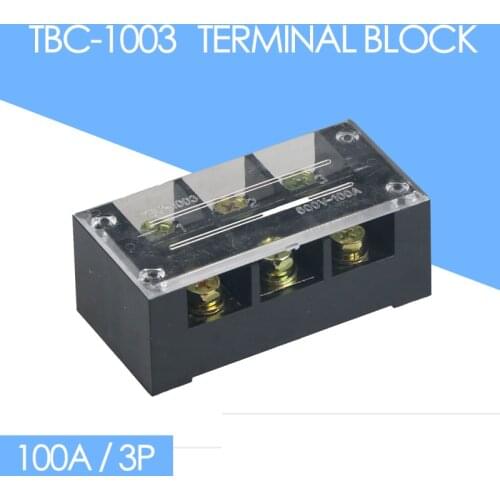 TBC-1003 100A 3P 600V 6 screws connector terminal block board wire wiring connectors fixed terminals Group pin header