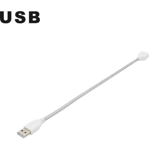 1Pcs USB Extension Line Flexible Metal Extender Cord 35cm Male to Female USB Extension Cable Extension Pole for USB Growth Lamp