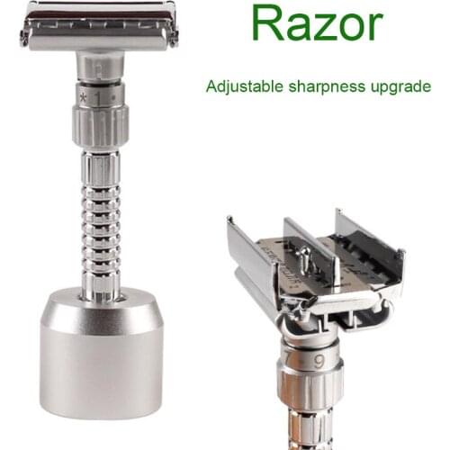 Upgrade Adjustable Safety Razor Classic Men manual Shaving Razor Double Edge blage Face Razor Hair Removal Shaver with 10 blades