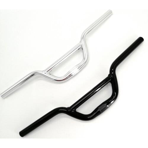 BMX Fixed Gear Bicycle Kids Bike Handlebar 22.2mm 545mm Action Show Bike Aluminum Alloy Handlebar Silver Black