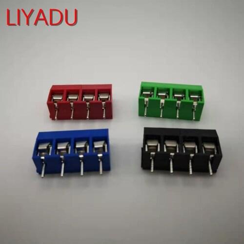 1000PCS KF301-6P Splicing, screw type PCB spacing 5.0 connector terminals, terminal Blue/green KF301