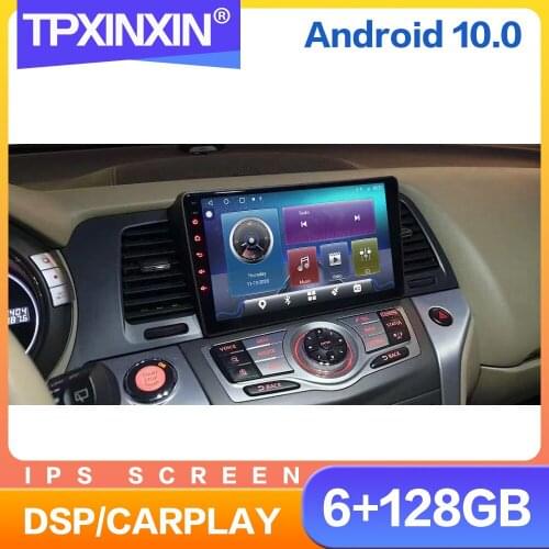 128GB Android 10 For Nissan Murano Z51 2010-2014 Car Radio Multimedia AutoRadio DVD Player Navigation GPS Accessories Auto 2din