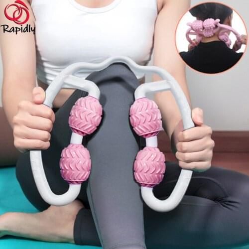 2021 Yoga Massage Roller Trigger Point Massage Rollers for Arm Leg Neck Muscle Tissue for Fitness Gym Pilates Sports Accesories