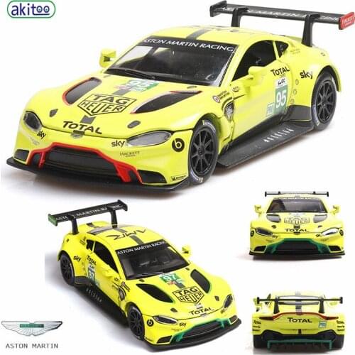 Akitoo 1:32 Aston Martin Le Mans Racing Alloy Car Model Sound and Light Pullback Sports Car #2409