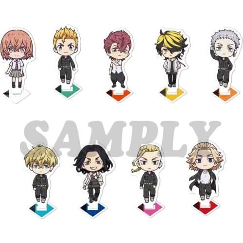 Anime Tokyo Revengers Sano Manjirō Hanagaki Takemichi Acrylic Stand Figure Model Plate Display Decor Cosplay Cute Birthday Gifts