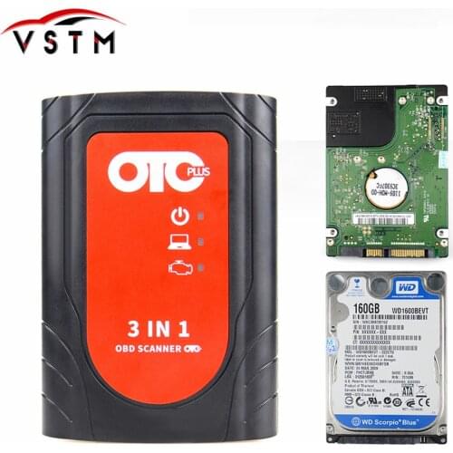 Auto Tool For Toyota For nissan For Volvo With Hdd Support Multiple Languages OTC Plus 3 In 1 Diagnostic Tool Newest OBD Scanner