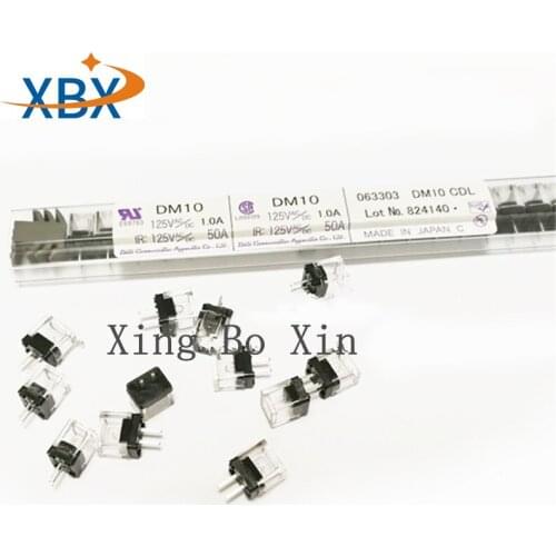 Free Shipping 5PCS 100% NEW DAITO Micro Fuse DM10 1A/1.0A Radial 125V