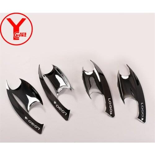 For Hyundai Santa fe Santafe 2019 2020 2021 Accessories Car Door Handle Insert Cover Molding Protector Tuning Bowl Panel YCSUNZ