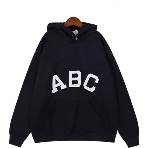 Kanye West Smiley Lucky Me Foam Letter Flame Hoodies Men and Women Stranger Things Oversize Loose Sweatshirt Hooded Casual Hoody