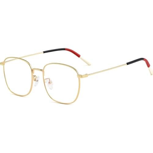 Gmei Retro Titanium Alloy Glasses Frame For Women Myopia Prescription Spectacles Men Square Fashion Eyeglasses Frame M0681