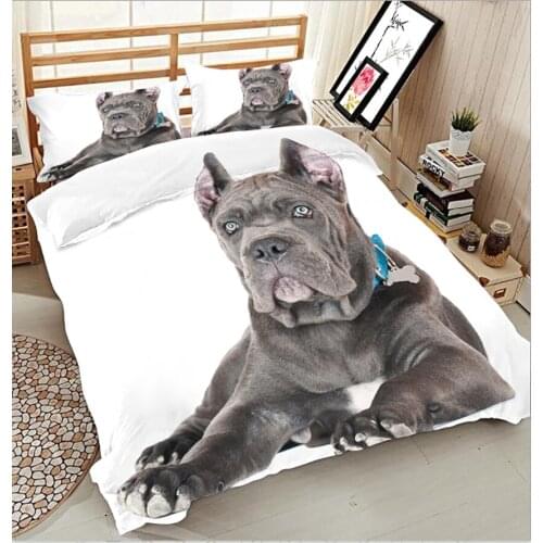Juego de cama Fierce dog 3D bedding Set for bed Duvet Cover set twin full queen king size bed set printed sheet bed