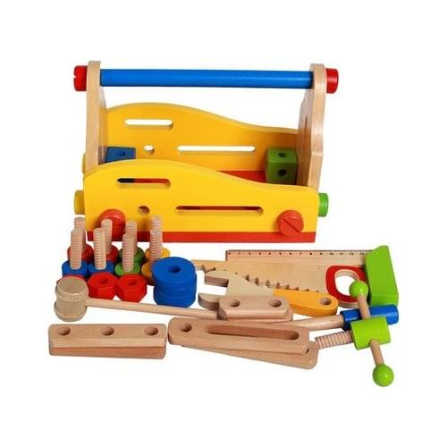 Tool Toys Pretend Play kids wooden toolbox toys workbench kids toys montessori toys Tool Toy montessori educational wooden toys