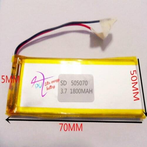 Best battery brand 3.7V tablet 505070 055070 wireless transmitter 1800mAH eBook