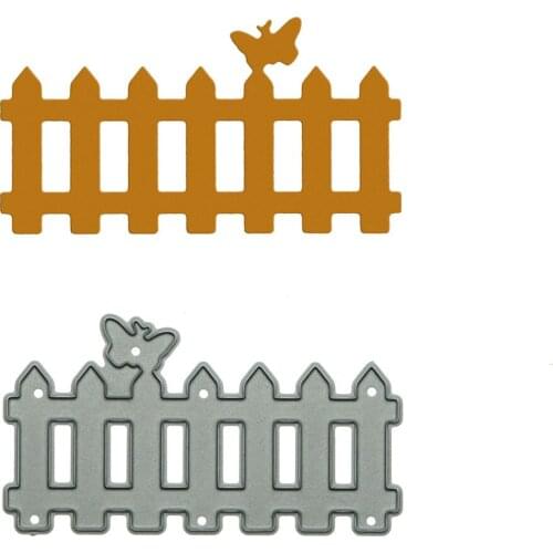 Metal Cutting Dies Scrapbooking Fence Pattern Paper Cutter Mold For DIY Clipart Photo Album Decoration