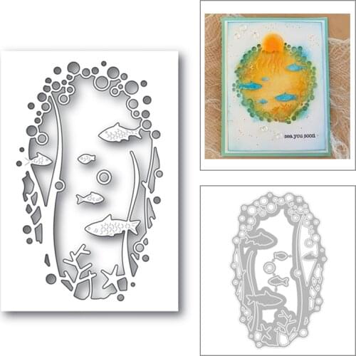 2020 New Ocean Background Metal Cutting Dies For DIY Cut Paper Craft Making Decorative Greeting Card Album Scrapbooking No Stamp