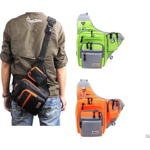 NEW ilure 32*39*12CM Canvas Multifunction Waterproof Shoulder Fishing Bag Fishing Reel Lure Tackle bag backpack Fishing Tools