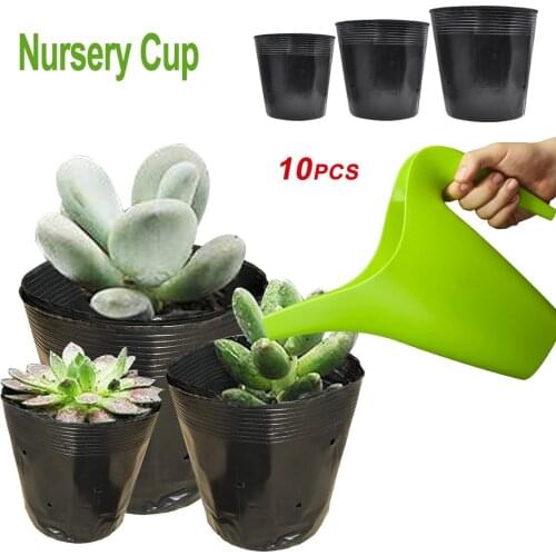 10pcs Plastic Grow Box Fall Resistant Seedling Tray For Home Garden Plant Pot Nursery Transplant Flower Seedling Pots 2020 Hot
