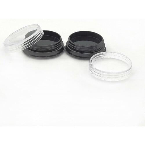 50 pcs t empty 3g plastic jar , round case for cream or nail powder container
