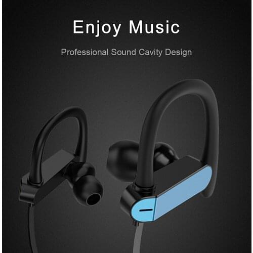 Smart Phone Music Earphones 1.2 M 3.5mm Wired Gaming Ear Hook Earphones With Microphone Movement Waterproof HIFI Earbuds MP3