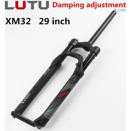 LUTU MTB Bike Gas Fork 26/27.5/29 inches Damping Adjustment 28.6mm Bicycle Disc Brake Suspension Front Forks