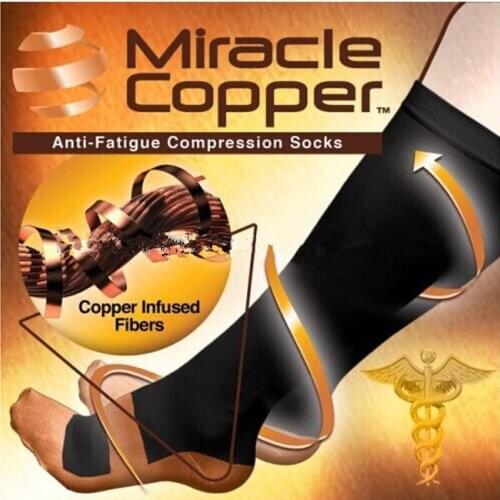Vita-Wear Copper Compression Socks Unisex Anti-Fatigue Compression Socks Foot Pain Relief Soft Magic