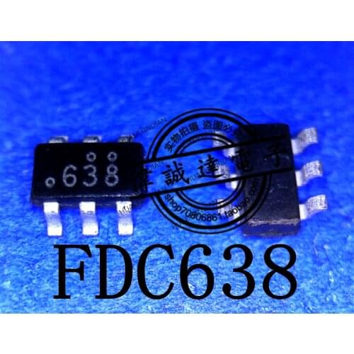 1Pieces new Original FDC638PZ-NL FDC638 638 SOT23-6 In stock real picture